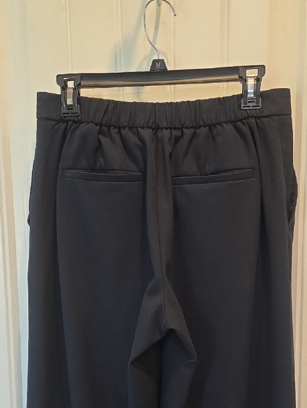 Banana Republic Hayden Navy Wide-Leg Tailored Pants - Picture 4 of 13